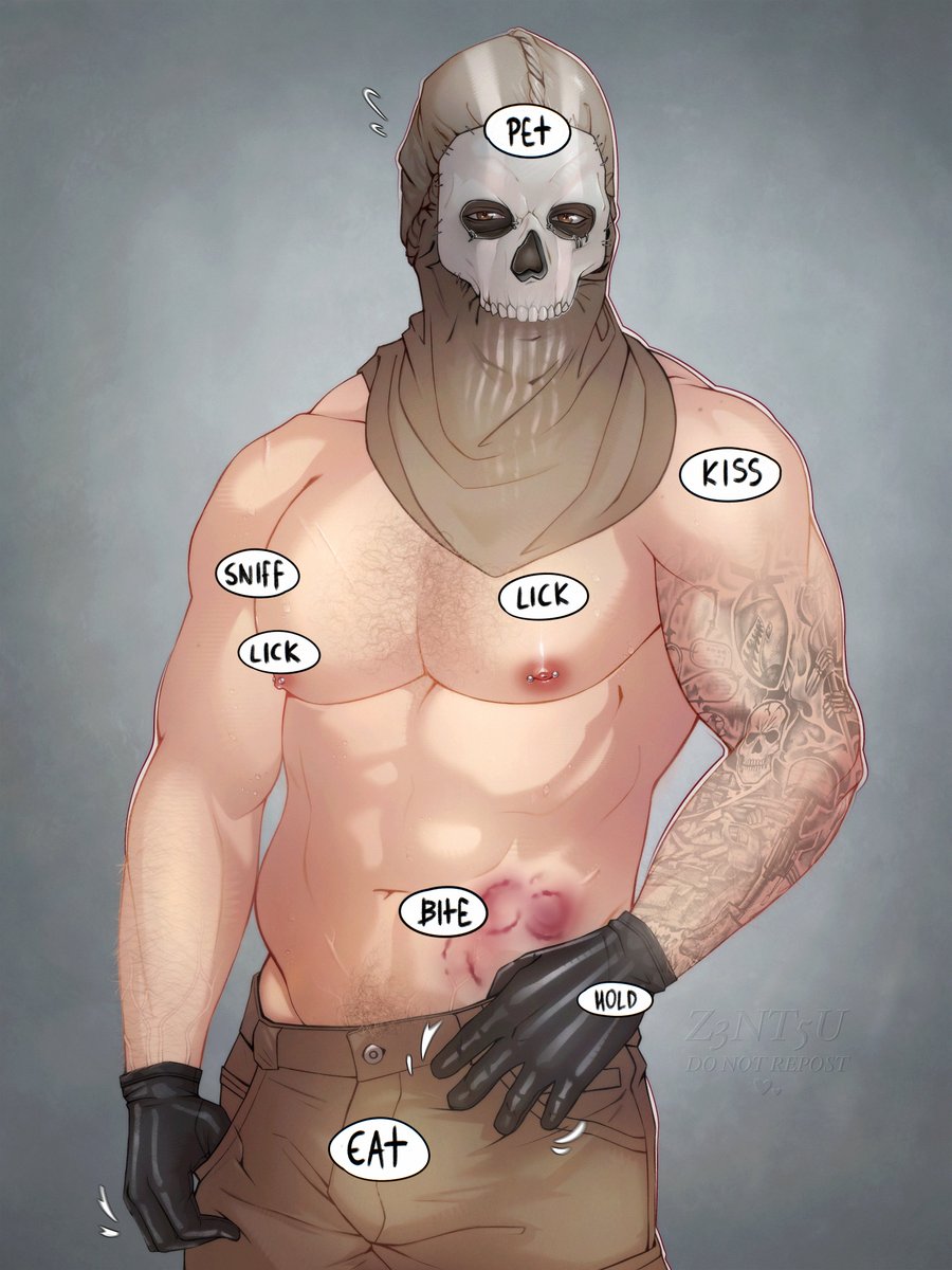 z3nt5u's tweet photo. And what do you choose? 👅💋 I'll stick to petting and holding hands today... I'll leave the rest to you 🤭

PAT PAT PAT 💙

#callofduty #ghostcod