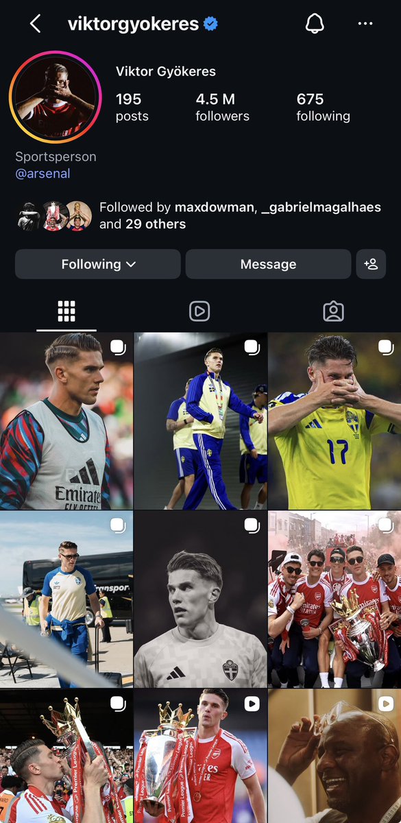 amirftbl's tweet photo. 🚨 FOUND ANOTHER FAKE ATHLETE.

First Daejon Love. Now Victor Gyokeres

Google said Gyokeres was a Striker played for Arsenal &amp; Sweden.

He even has an entire Instagram page dedicated to this lie.

ALL FAKE. https://t.co/hdO03yBrTQ