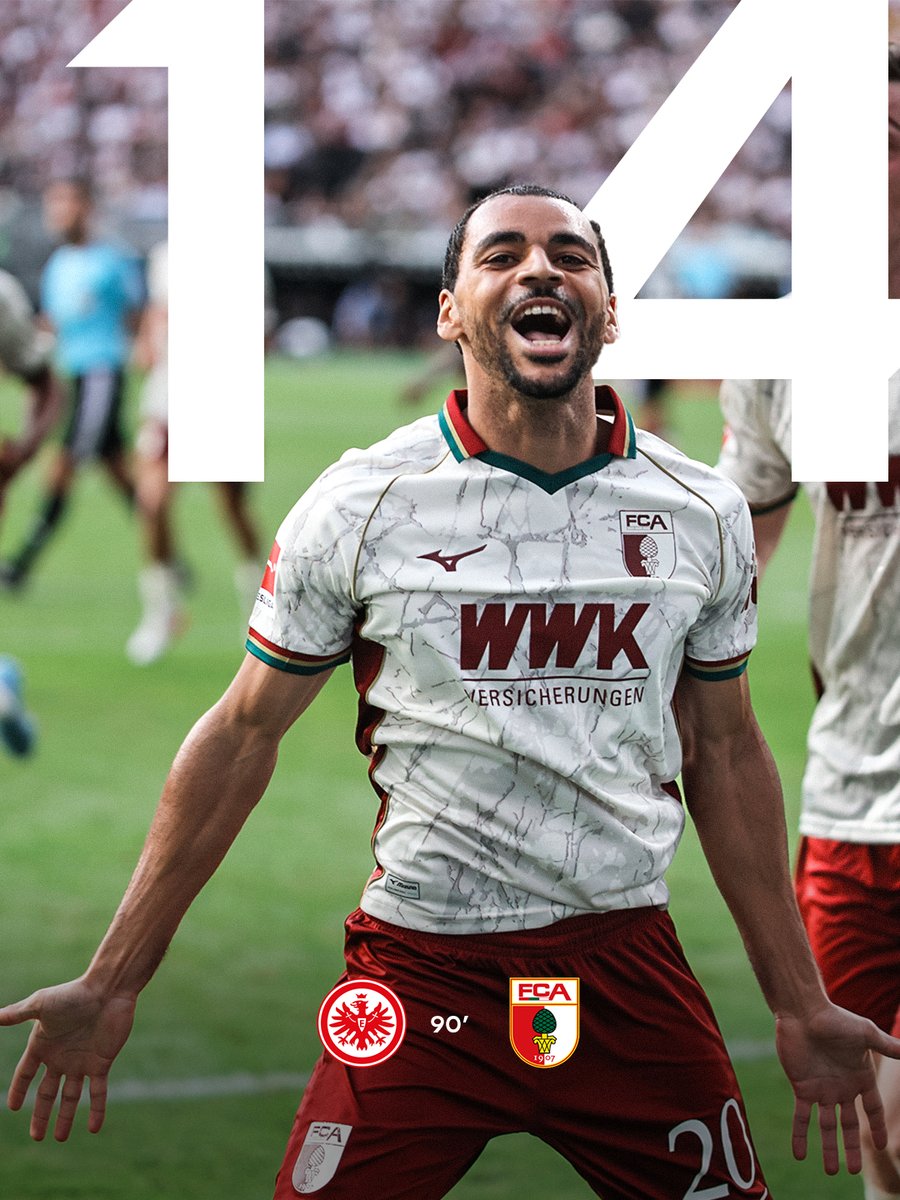 FCAugsburg's tweet photo. 90' Das Wort zum Sonntag: 𝐀𝐮𝐬𝐰𝐚̈𝐫𝐭𝐬𝐬𝐢𝐞𝐠! ❤💚🤍

👉 #ManOfTheMatch wählen und Trikot gewinnen: https://t.co/pLkuQErgxG
🎥 Die Partie im Relive: https://t.co/0YatvwjPwY

#SGEFCA https://t.co/Q3kiaTRXbN