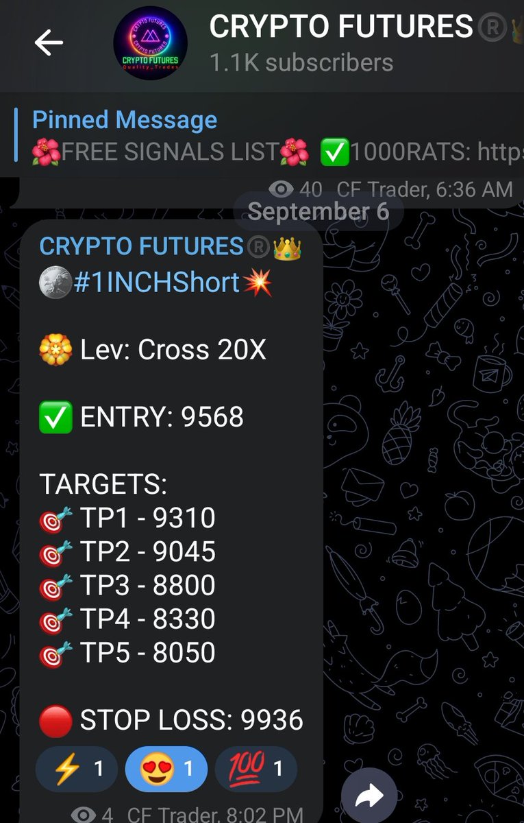 CryptoFutures78's tweet photo. Join TG:👉👉 https://t.co/nG6n1IRoTR

🪙#1INCHShort💥

🏵 Lev: Cross 20X

✅ ENTRY: 9568

TARGETS:
🎯 TP1 - 9310
🎯 TP2 - 9045
🎯 TP3 - 8800
🎯 TP4 - 8330
🎯 TP5 - 8050

🔴 STOP LOSS: 9936

#BULLA #ARB #MARSCOIN https://t.co/TgO8j6aZMB