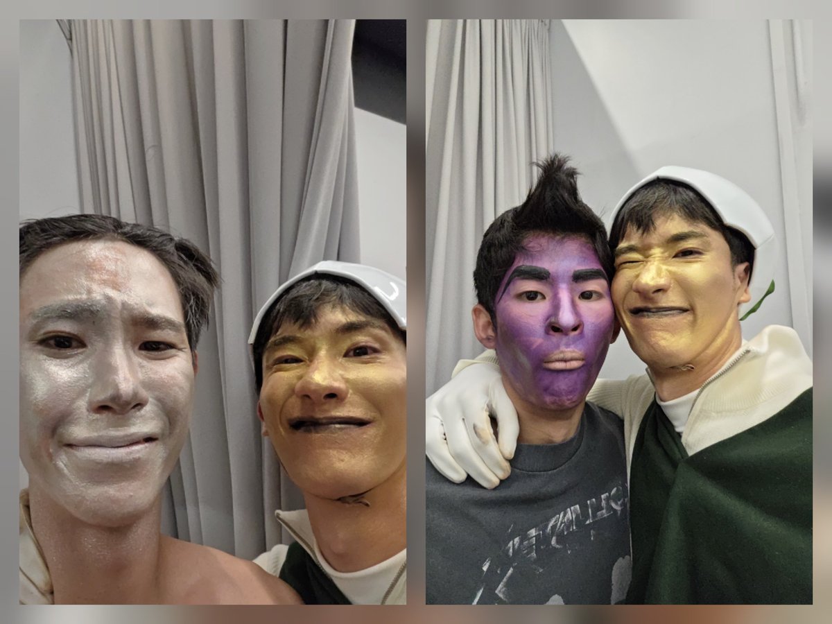 Tawan_V's tweet photo. ถ้าลูกบอกให้ทาสีทอง ก็จะถามว่าทองแค่ไหน
ทองที่้เป็นตัวหรือเป็นดอก ทองที่ล้างออกหรือติดทน ซึ่งอันนี้แอบติดทน 
#geminiconcertd3 https://t.co/tHpzgYlOnQ