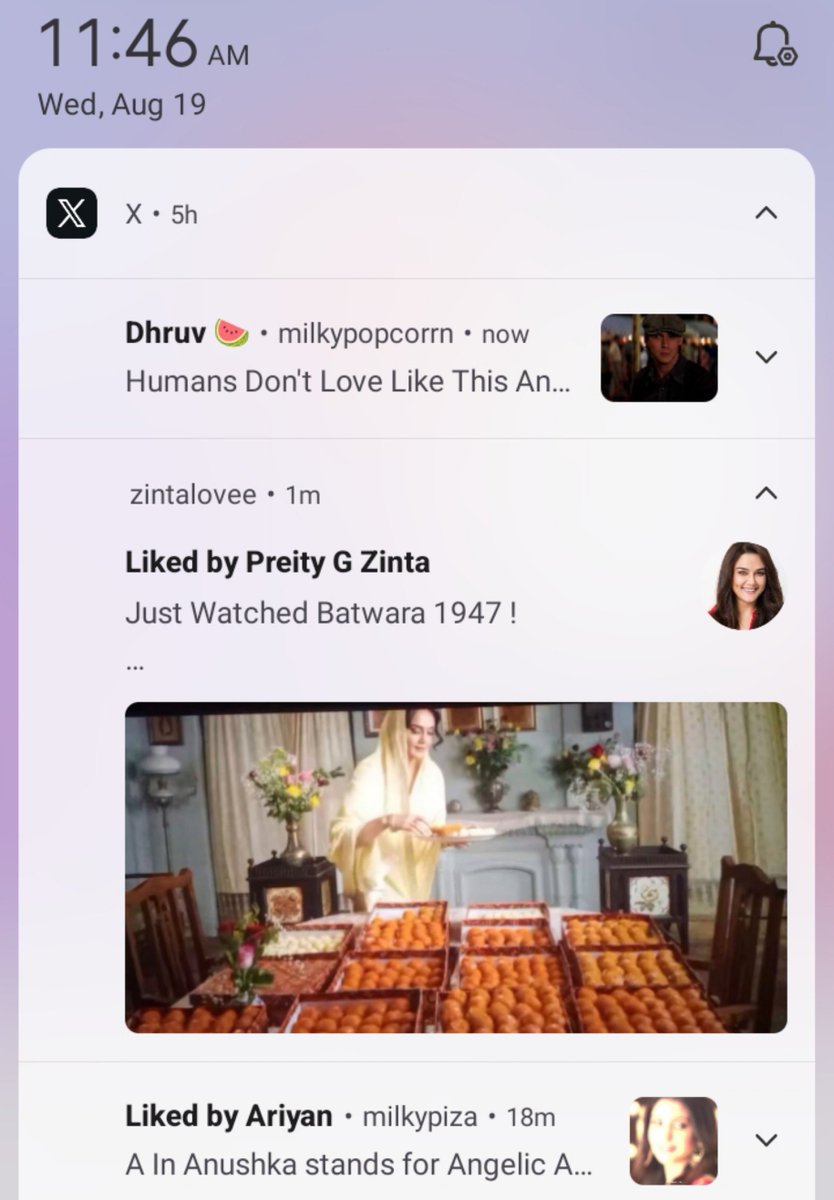 milkkychery's tweet photo. Still Loving The Moment When you Expect Normal Notification on Mobile as Usual,  But It Turns Out Like this <3. https://t.co/hcFoDZrgdg