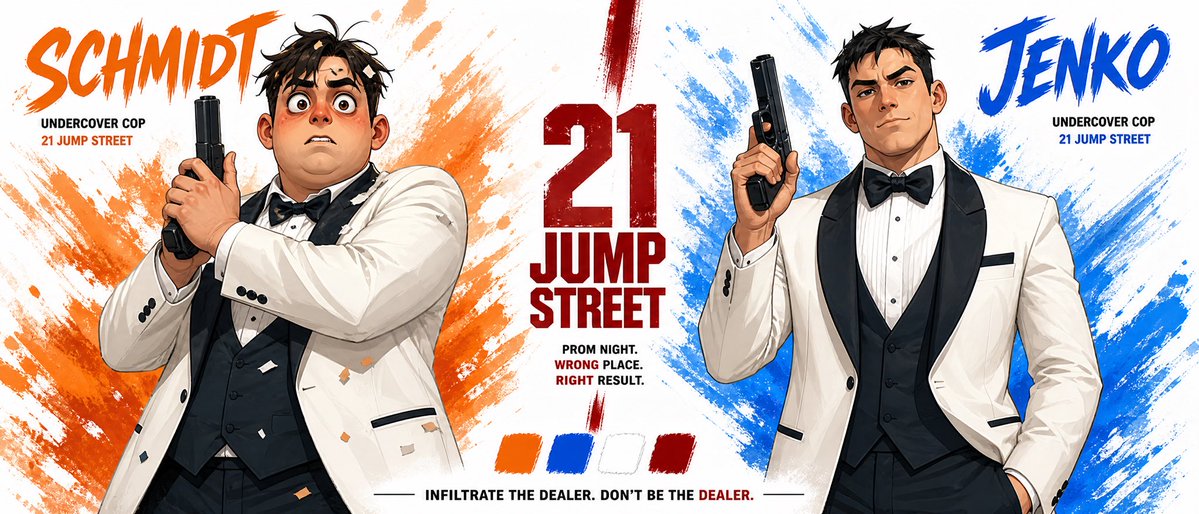 Cinematic Character Bible For Schmidt & Jenko