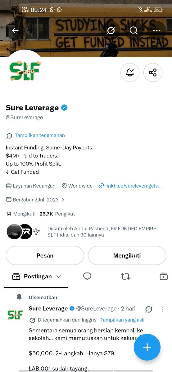 entrysakti's tweet photo. @SLF_India @Rajsureleverage @SureLeverage @SLF_Payouts What I like is the price—which is vastly different from the others—as well as the very simple trading rules; I’m also curious to see what other crazy things they’ll do next at SLF Labs. @mulyaNASAep @Tbara89 @ArulClub https://t.co/tLc7aGq6Dj