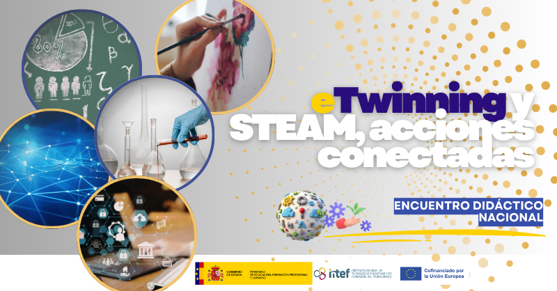 educaINTEF's tweet photo. 🔬 ¿Quieres integrar STEAM en proyectos europeos colaborativos? Participa en el Encuentro Didáctico Nacional eTwinning STEAM:

📅 Del 19 oct. al 10 nov.
🎓 20 horas certificadas
💡 Metodologías activas, experiencias y recursos prácticos

📝 Inscríbete: https://t.co/U9EYjDY2pe https://t.co/v0wv8enmXj
