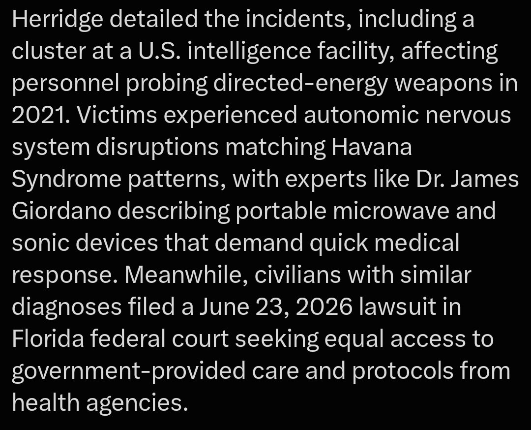 BehestBeauty's tweet photo. Directed Energy Weapons still trending in today's news.

Civilian Lawsuit filed 3 days before this post @TheSCIF.

The synchronicity of exposure. https://t.co/Lqdg7J0jHe