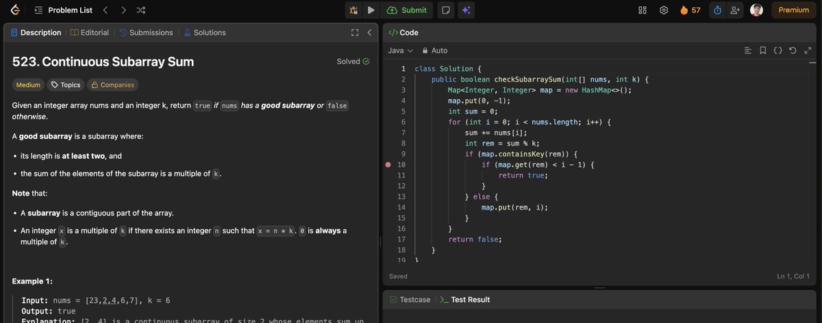 saiiii_24's tweet photo. Day 36:      
  LeetCode Qn 1937. Maximum Number of Points with Cost
Qn 523. Continuous Subarray Sum
Qn 1400. Construct K Palindrome Strings
Qn 703. Kth Largest Element in a Stream https://t.co/IEataBrIz4