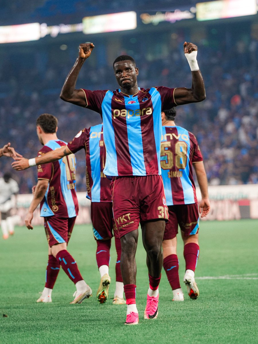 Trabzonspor's tweet photo. 𝐏𝐀𝐔𝐋! 👊

#TSvGB https://t.co/b6Vm94mRPs