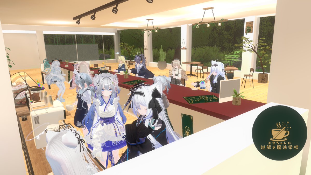 amane9089's tweet photo. 今日はエクちゃんの謎解き魔法学校でキャストやってきましたー！
初見さんには程々に常連にはハチャメチャにしていいって誰かが言ってました！(誰も言ってない)

 #VRC_EkEn https://t.co/GBJwdeyses