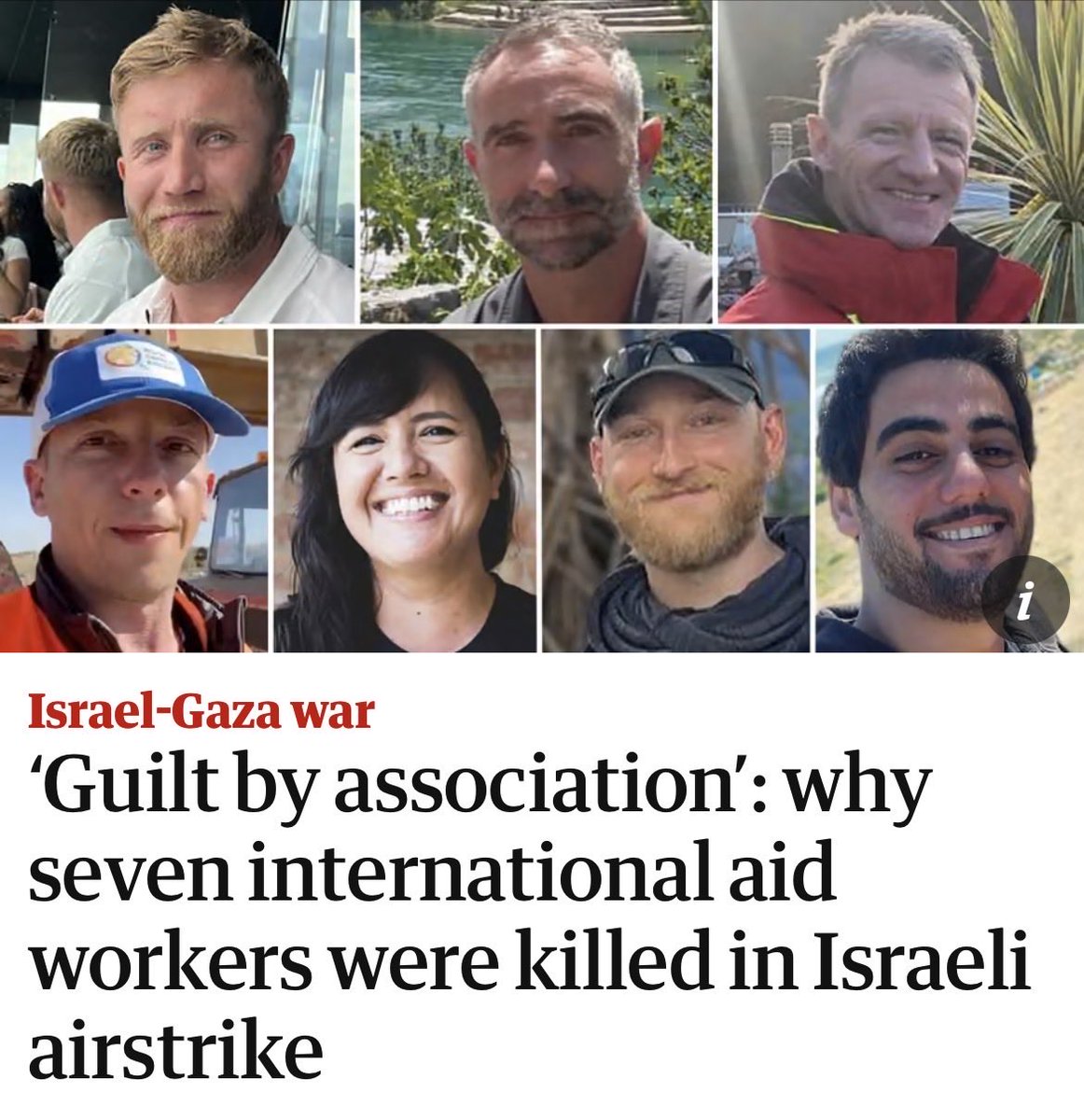 BtSIsrael's tweet photo. On 1 April 2024, the IDF attacked a WCK humanitarian convoy, killing seven people. The officer who ordered the strike was dismissed. But as these soldiers told The Guardian, his actions were anything but exceptional. In fact, he had acted in line with the IDF’s guidelines🧵 https://t.co/r4vXmtPJq4
