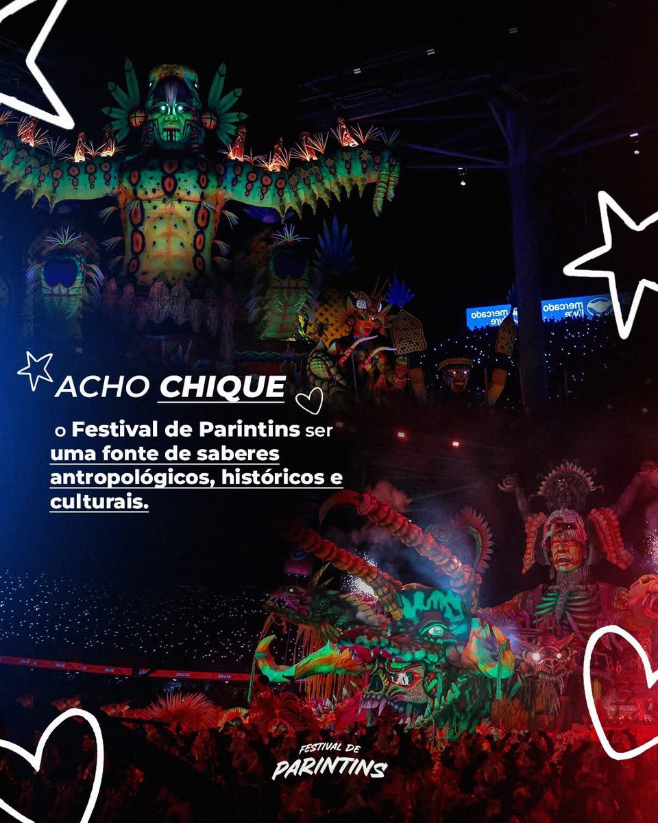 festparintins's tweet photo. Tem coisa mais chique do que ser de Parintins? ⭐️❤️

Aqui, a cultura não fica só na arena. Ela está na toada, na arte, na história e principalmente, na vida de quem faz tudo isso acontecer!

O Festival é nosso, mas a potência que ele representa é do Brasil inteiro. https://t.co/mv8TUqpMnk