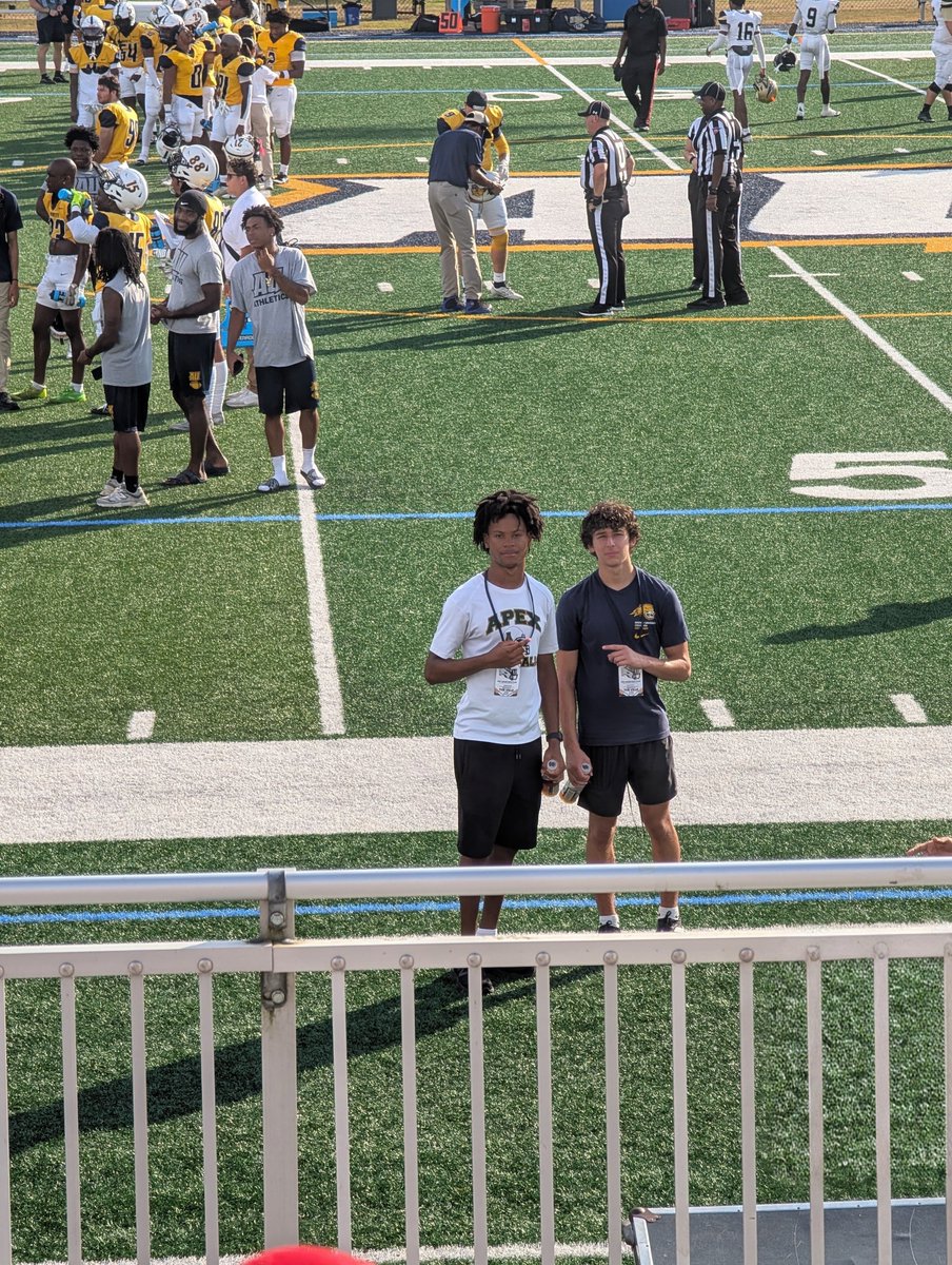 dylanp919's tweet photo. Had an amazing time at @AverettFootball last night! The Cougar Walk and atmosphere at Daly Field was electric. Big thank you to @CoachQuinn19 and @Coachddalt for the game day visit. Excited to keep building this relationship! #GoCougars

@ApexFB @CoachFronk @ApexFBRecruits https://t.co/I1ZB47It1F