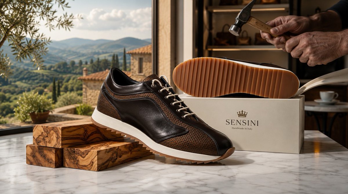 LoiseFreeddyg's tweet photo. At our atelier, we craft urban sneakers with Italian heritage in every stitch. Handmade by Master Artisan Nicola Sensini in premium Italian leather, each pair blends refined comfort, timeless style, and a fit that feels made for you. https://t.co/2pBVZnOkd7