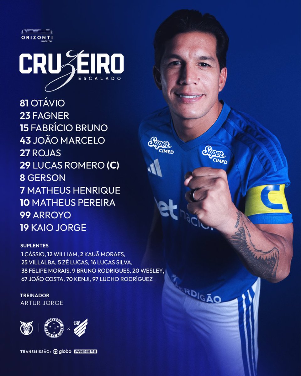 Cruzeiro's tweet photo. 🦊📝 O Cabuloso está escalado para enfrentar o Athletico-PR pelo Brasileirão! VAMOS, CRUZEIRO!!

🔷 #CRUxCAP #PáginasHeroicas https://t.co/Dqzmsk6yDp