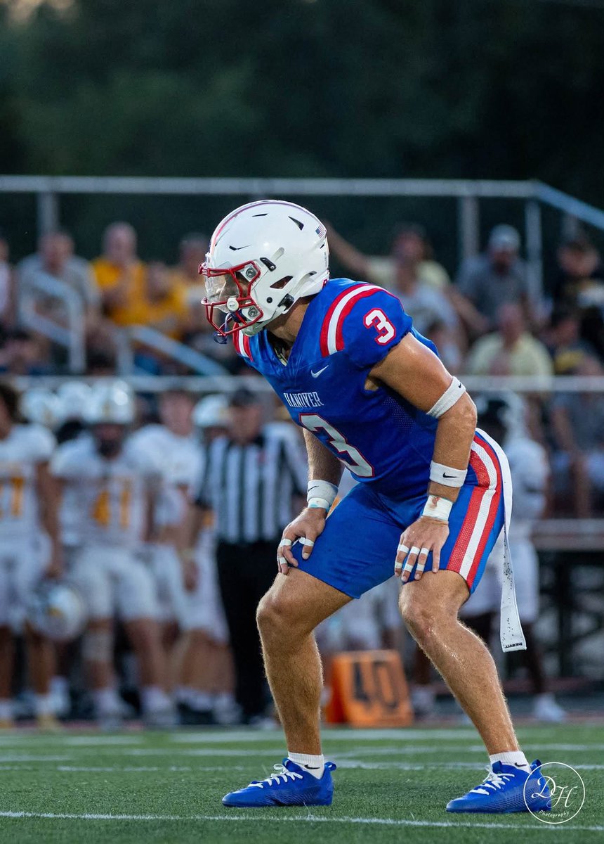 HanoverFTBL's tweet photo. “Undaunted high our colors fly.. the cardinal and the blue”

Huge win last night for the Panthers. Thank you to Madison High School, the community of Madison and Hanover, and our students for bringing a great atmosphere to a unique situation! 

On to the next. 

#ONE #StripeStandard