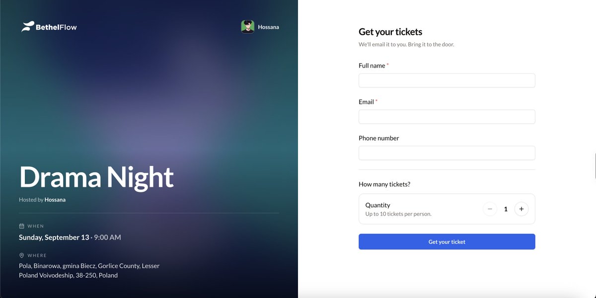 I_am_Lope's tweet photo. Though I did absolutely no work this weekend, I enjoyed every bit of it, connecting with friends and getting some grass time. I worked on the ticketing feature for @bethel_flow last Wednesday, and it’s already being used today. I hear it’s gotten more than 60 registrations 🤭. https://t.co/nIBMtxO22g