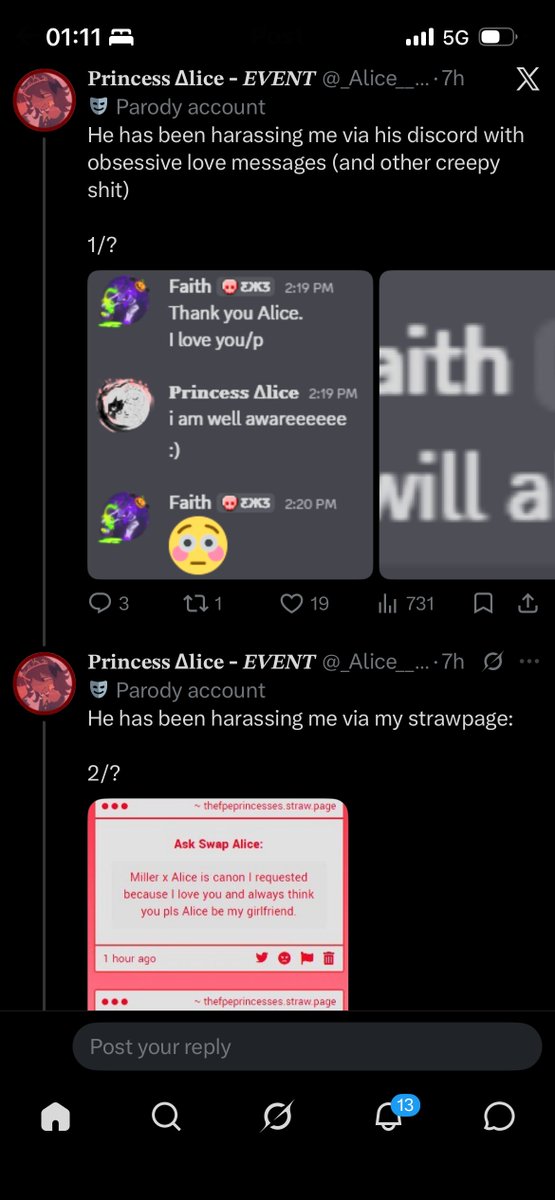 ShaXtasy's tweet photo. Next, Faith. Woah this guy actually kinda make me feel a bit mad but whatever. Looking at their texts already can tell they’re very immature. https://t.co/OH0nyQakwy
