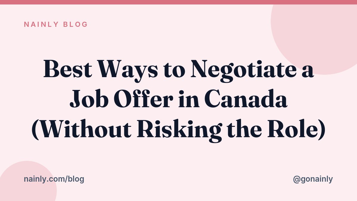 gonainly's tweet photo. Canadian employers rarely rescind an offer simply because you asked for a reasonable adjustment.

1. Frame your counteroffer as collaborative problem solving
2. Benchmark your ask against verified Canadian market rates

#CanadaJobs #CareerTips #JobSearch https://t.co/ILtKExUsf9