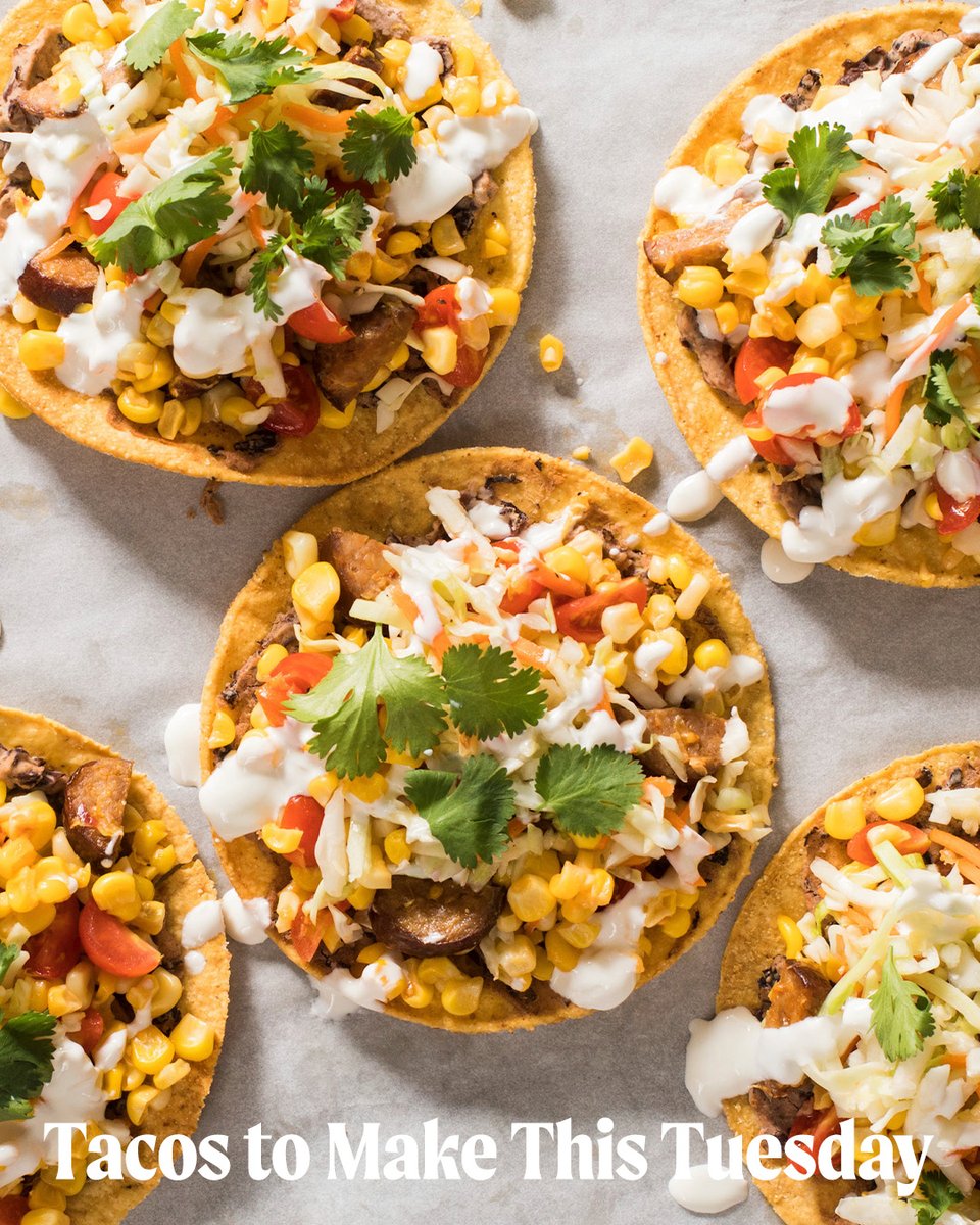 TestKitchen's tweet photo. The beauty of a 30-minute taco recipe.✨ Coleslaw mix, jarred jalapeños, frozen corn, and black beans do the heavy lifting here, easy shortcuts that add crunch, flavor, and color without the extra prep. https://t.co/ZB2mnreKDU https://t.co/PJRX93P0Gt