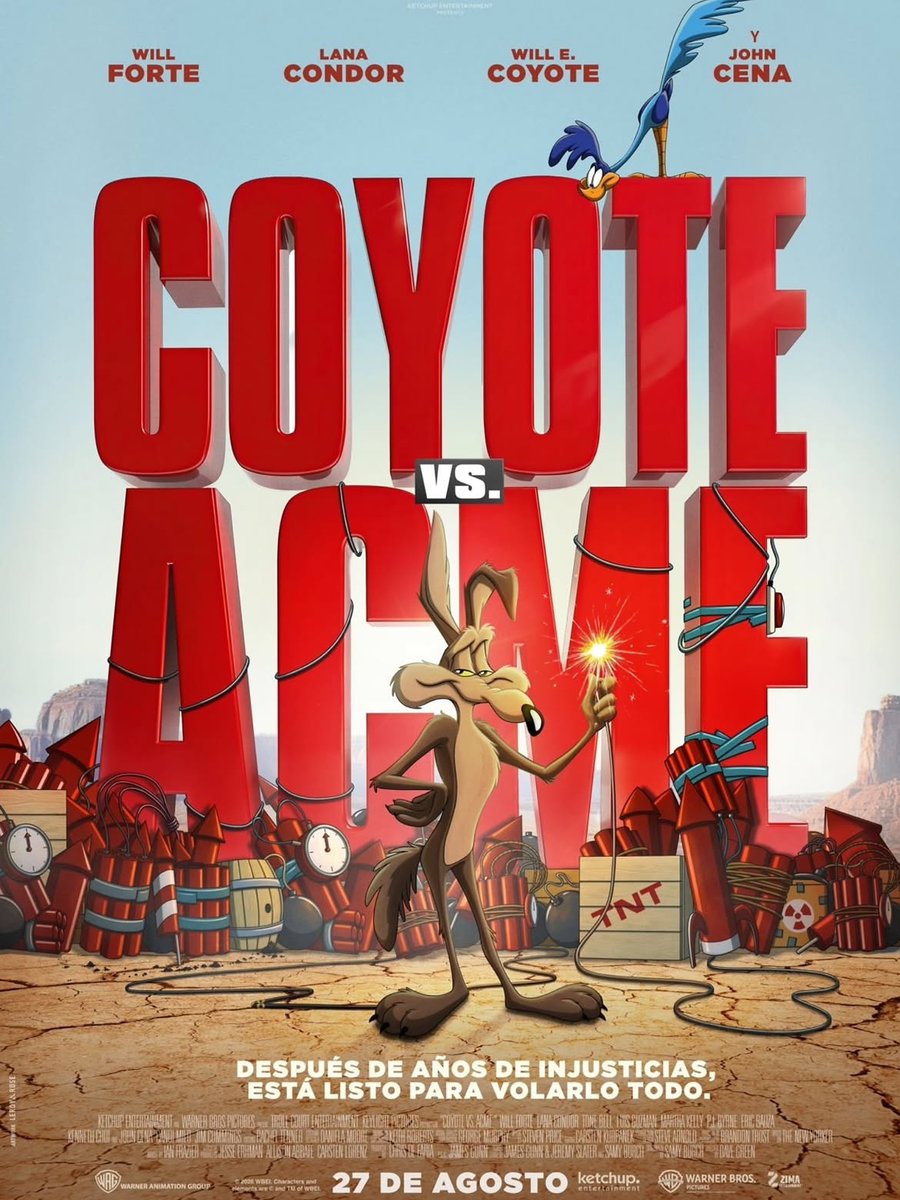 CinemarkSV's tweet photo. Crecimos viéndolo fallar... llegó el momento de verlo ganar 🥹🔥 #CoyoteVsAcme sigue en cartelera en Cinemark. 🍿🤯
🎟️ Compra tus entradas en https://t.co/593fgqgbUg o en la app CinemarkCA. #BalunFilms https://t.co/kD8I6Ul097