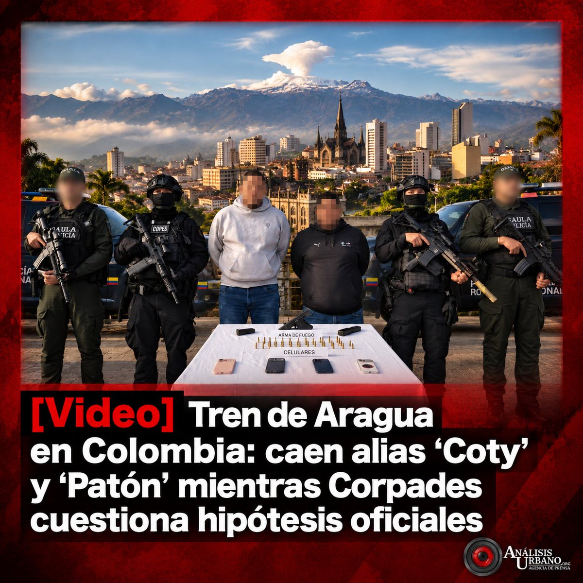 FdoQuijano's tweet photo. #TrenDeAragua | #Manizalez | #Colombia 🚨
El análisis de Corpades se sustenta, entre otros aspectos, en las dinámicas de confrontación que se han registrado entre estas mismas organizaciones.
https://t.co/ijZMFVFb8e https://t.co/VSbQMoJNB9