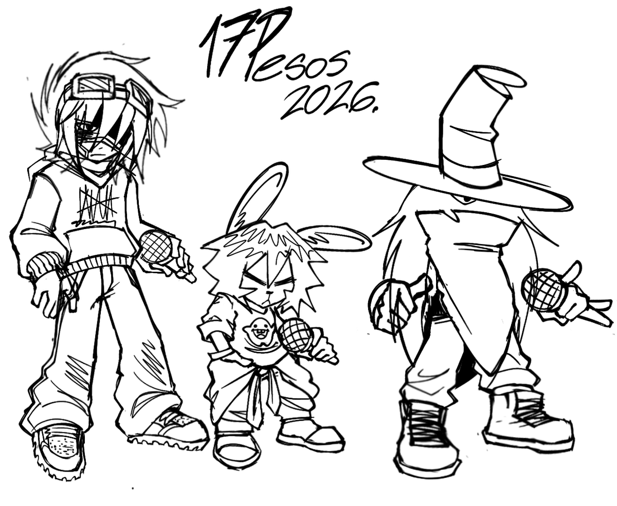 Dout_Fakersin's tweet photo. #17Pesos is back! (For the 3rd time...)

Take this little comeback doodle
(There’s already more progress, you’ll see it soon)
I really hope it finally comes out this time XD

@mmatu23 @JosePinche47371
#17bucks #buckstwt #FNF #OC #fridaynightfunkin #fnf #lentejas https://t.co/qd7wZtcDW8