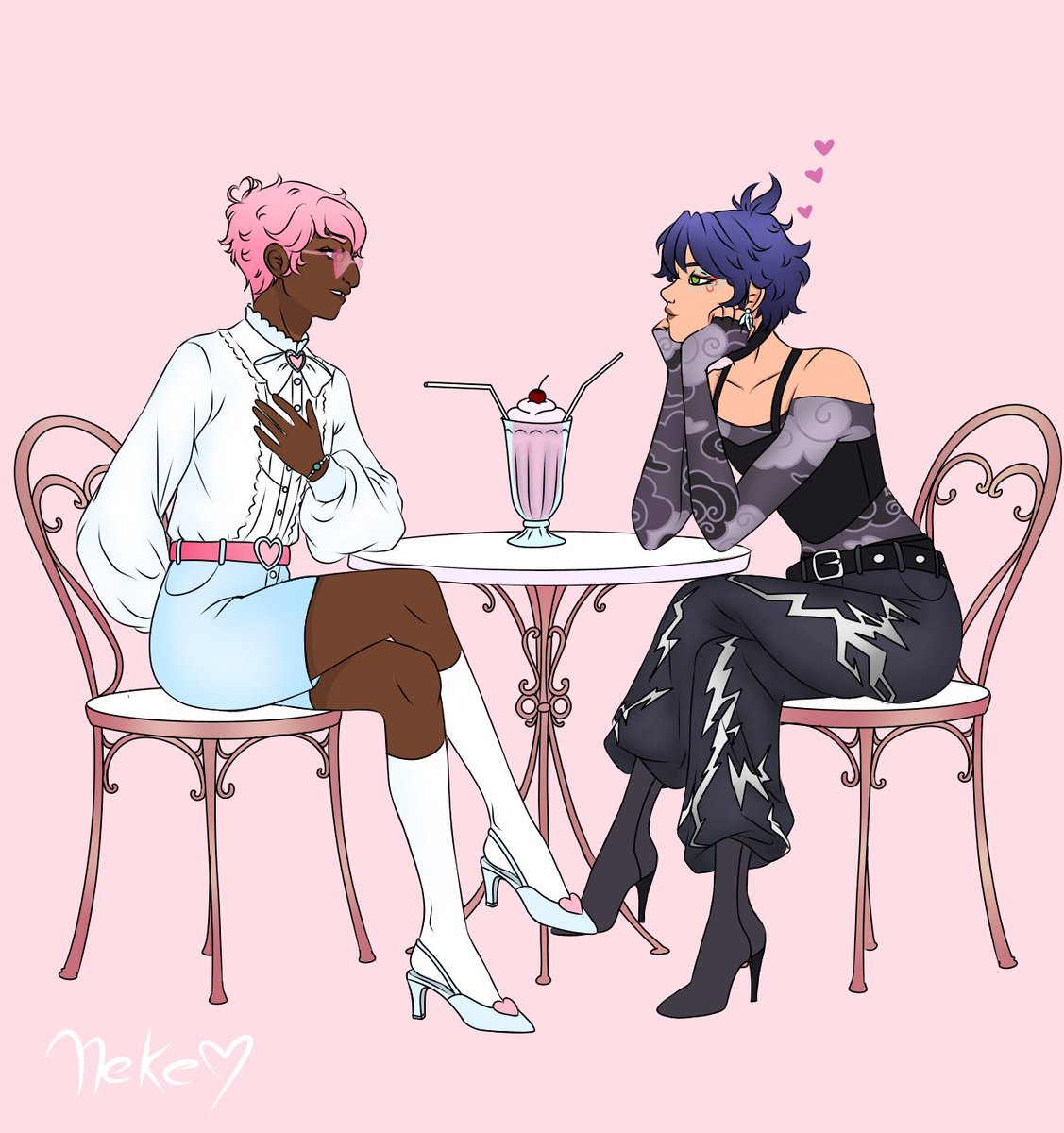VolpinaBold's tweet photo. A few nights ago I dreamt that they went out on a date and Prem wanted his outfit to resemble a Sylveon lol
Anyways...
#Premarc #mlbtwt https://t.co/nUb8ezblcw