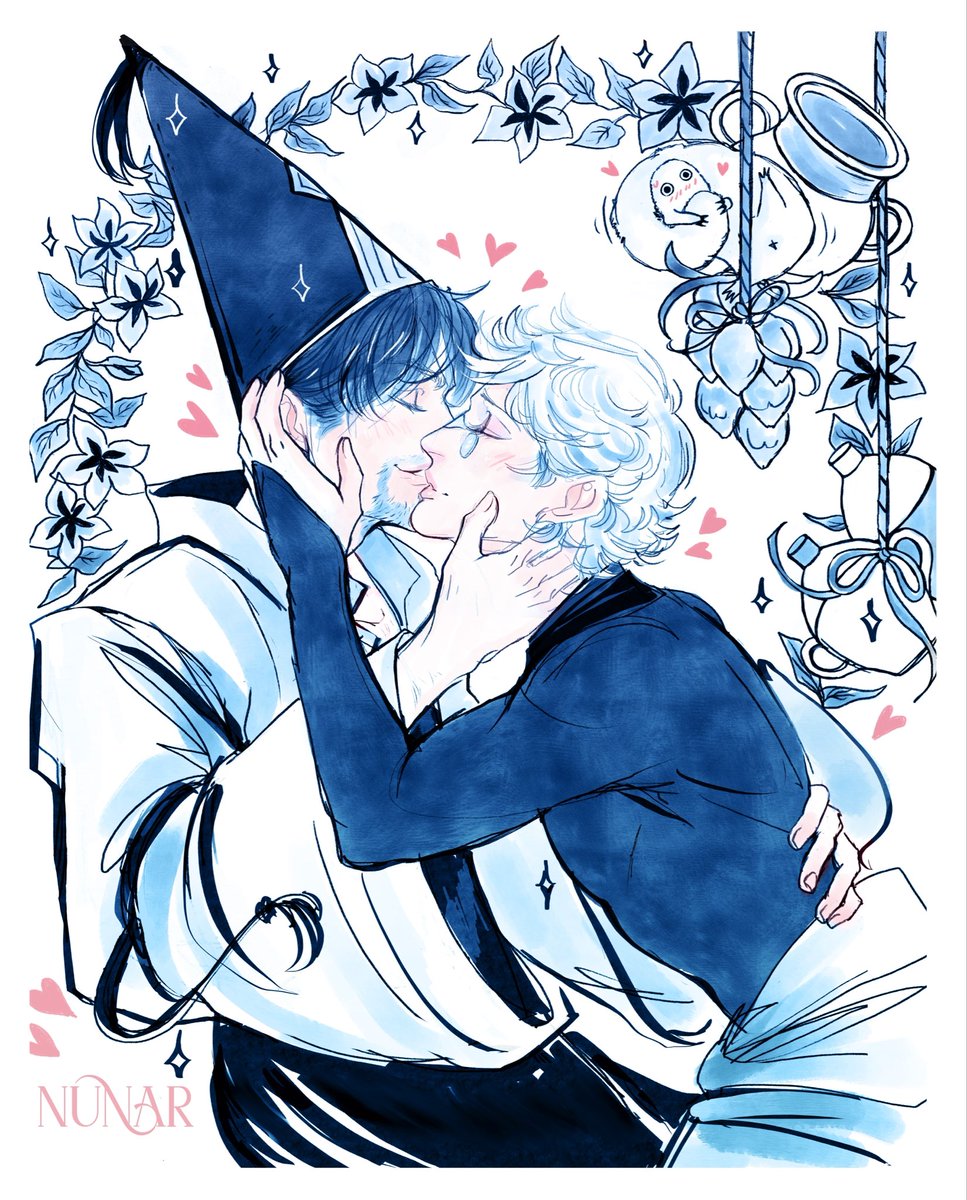 blessedapollo's tweet photo. Witch Husbands! 🥹𓉴🩵

#witchhatatelier #orufrey https://t.co/IMpoH6a0vU