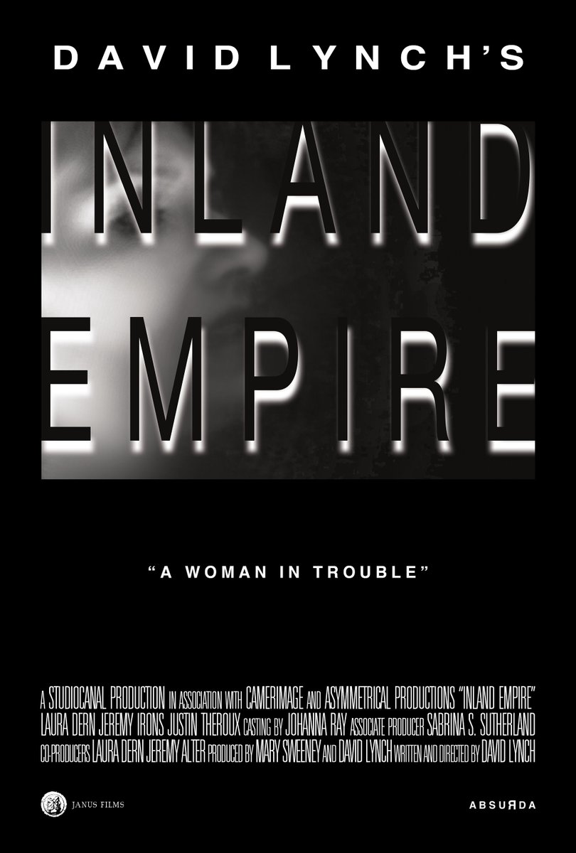 ThatsOurWaldo's tweet photo. 20 years ago today, David Lynch unleashed INLAND EMPIRE to the world. That means we’ve had two decades to figure it out. How’s that going? https://t.co/STwrZhSMqH