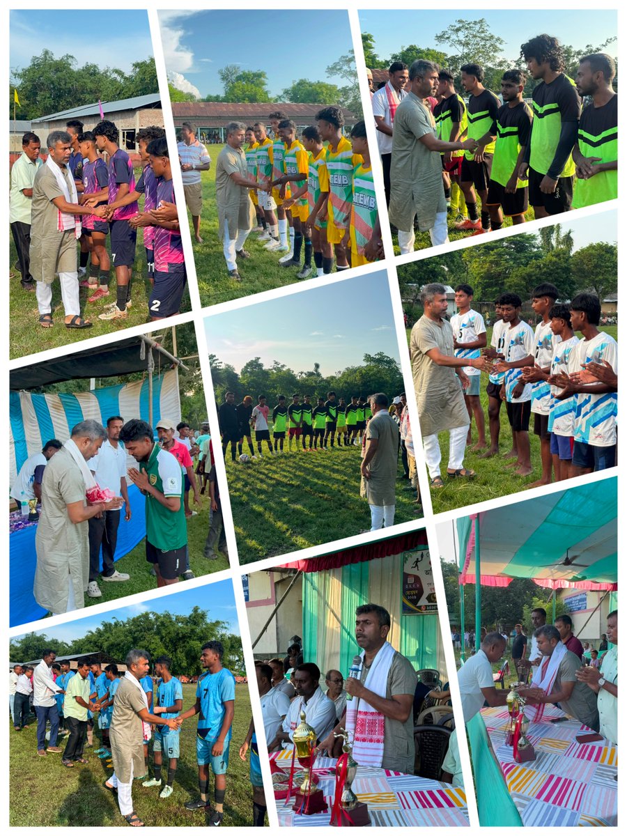 RKurmiOfficial's tweet photo. An energetic day celebrating sports at the grassroots! ⚽
Glad to inaugurate the Abhiruchi Sports Day football final at Veleuguri, and another football tournament organized by the #ATTSA Nakachari Branch at Balijan TE. Also attended a local football tournament at Dhopatbari TE.
#SportsAssam #YouthPower #Mariani