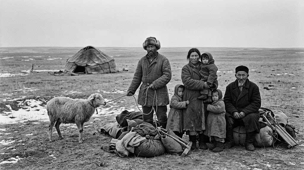 SamaHoole's tweet photo. The famines that killed the most people all happened to populations that had just been moved off animals and onto a single crop.

Ireland. The cottier is pushed onto the potato while every good acre stays under cattle and dairy for export. In 1847, at the worst of it, almost four thousand vessels carry food out of the country, and at the worst-hit ports it leaves under military guard. Between 1846 and 1850 more live animals leave Ireland than people.

Kazakhstan. A nomadic people living on the milk and the meat of forty million head. In 1929 Moscow decides the nomads must be settled onto grain, because herding does not fit the plan. The average household owns 41 animals in 1929 and 2.2 by 1933. Two Kazakhs in five die.

Ukraine. Grain quotas set above what exists, and the peasant left holding a crop he is not allowed to keep. He has already eaten his animals rather than hand them over, and so has everyone else: Soviet cattle halve in five years and the sheep flocks lose two thirds.

China. In 1958 grain is declared the key link and the pasture is ploughed for it. Procurement rises while output falls, and the country exports grain through the worst of it.

Four famines, three regimes, one sequence. Take the animals. Hand them a crop. Wait for the weather.

A people that eats what it herds cannot be starved by a bad harvest. It has to be disarmed first.