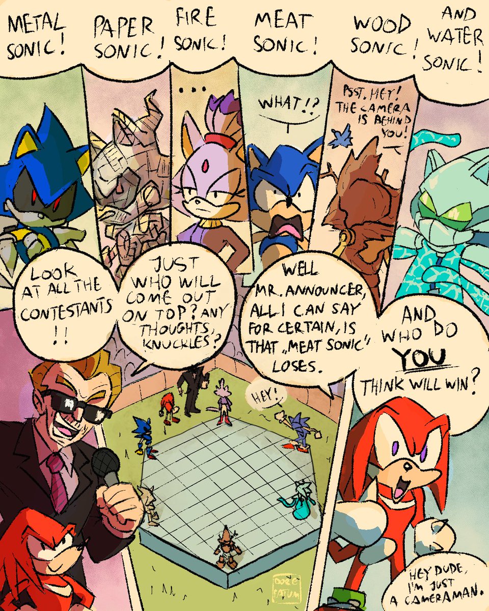DoreFatum's tweet photo. TOURNAMENT OF SONICS (1/?) https://t.co/BLhwnGoedw