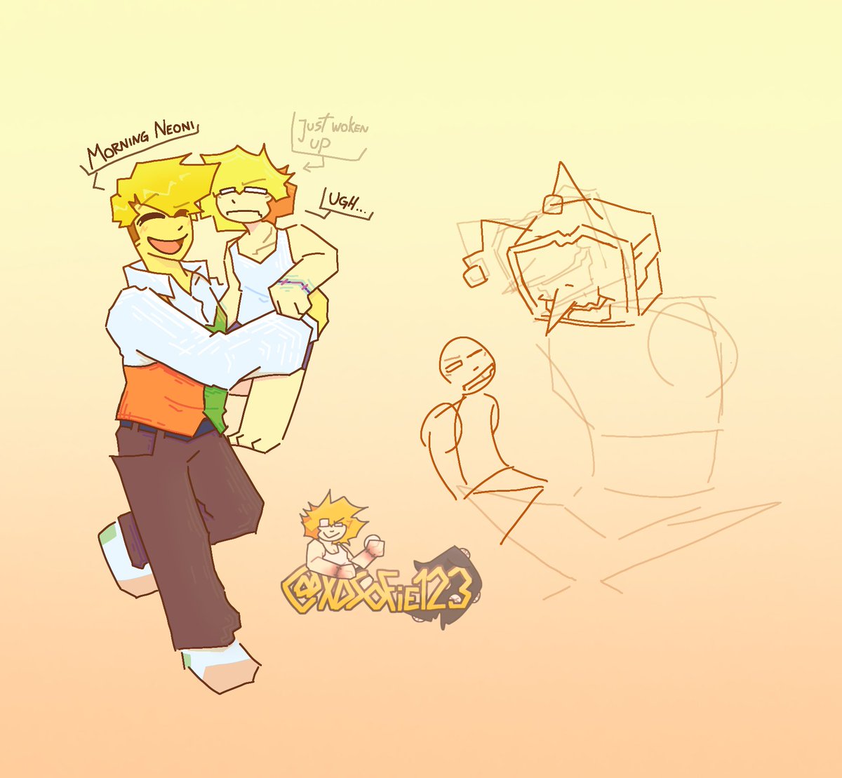 XDSofie123's tweet photo. #WIP Making simple drawings my best wifes, now drawing Tennas head, trying make it more at the angle for it to not look flat. #deltarune #tenna #flowery #digitalart https://t.co/9gwOMaOpiF
