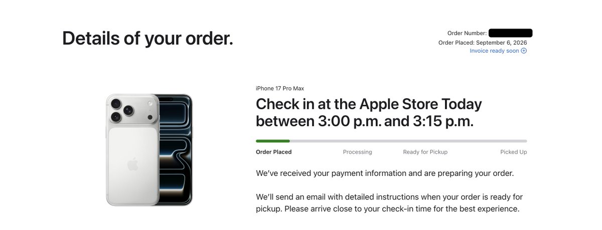 stetsondoggett's tweet photo. Just ordered an iPhone 17 Pro Max today so I can show you guys the step-by-step process for financing an unlocked iPhone from Apple ahead of the iPhone 18 Pro launch.

Apple Store employees are going to think I am crazy today 😅 https://t.co/WSNmDtt7h3