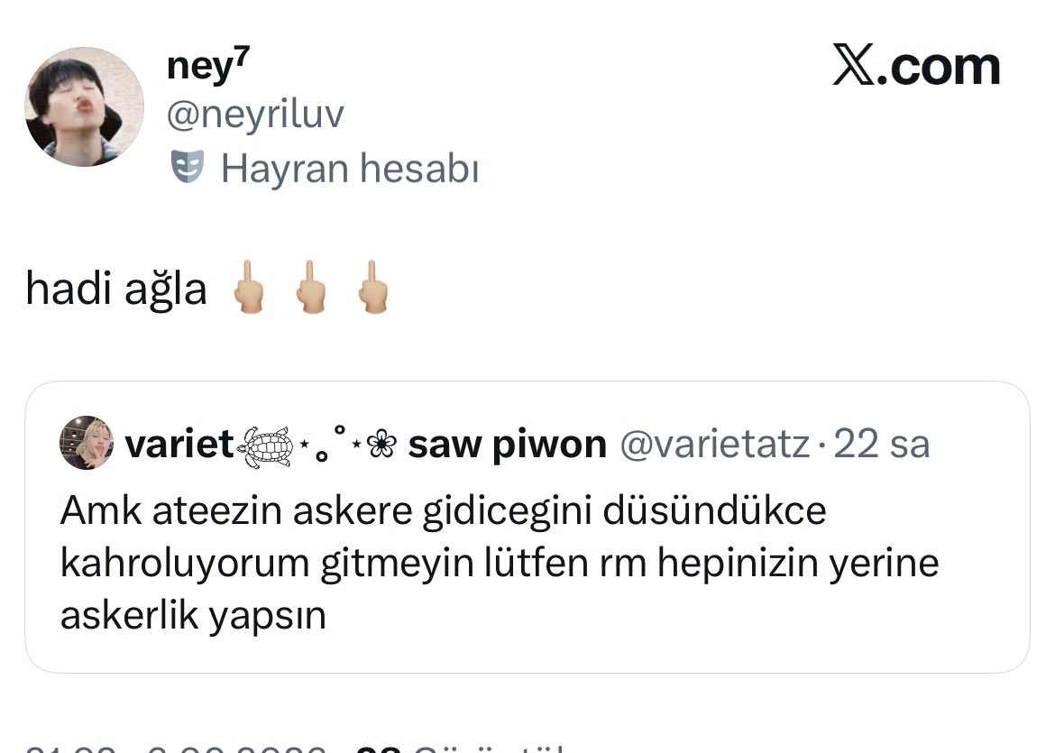 varietatz's tweet photo. Sunun ucubelige bakın agla yazıp 🖕🏿bundan atmıs kanka madem alıntı giriyosun o cevap yprumlarını da acıcan 🤣🤣🤣 https://t.co/hNelXO0NGi