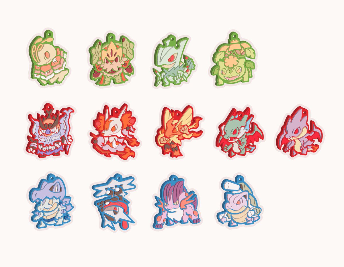 sunlitslumber's tweet photo. #Pokemon #MegaEvolution #ポケモン #メガシンカ
Which shiny mega evolved starter is your favorite?

Also, more new charms (wiwa starters, ghost types, etc.) are being worked on! ✨🔮 https://t.co/csgPXOO0UU