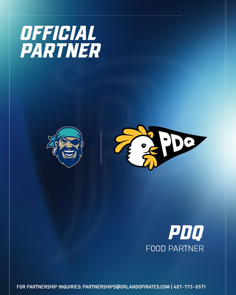 OrlPirates's tweet photo. @PdqChicken is officially joining the Orlando Pirates as a Food Partner.
Welcome to the Pirates PDQ 🏴☠️
#orlandopirates #piratesnation #pdq https://t.co/nmfUYPZSV0