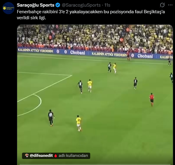 YakisikliGordon's tweet photo. @SaracogluSports sadece kadrajda 6 Beşiktaşlı var nasıl 3e 2 olacakmış bi açıklasana https://t.co/dOQu6tCJgv