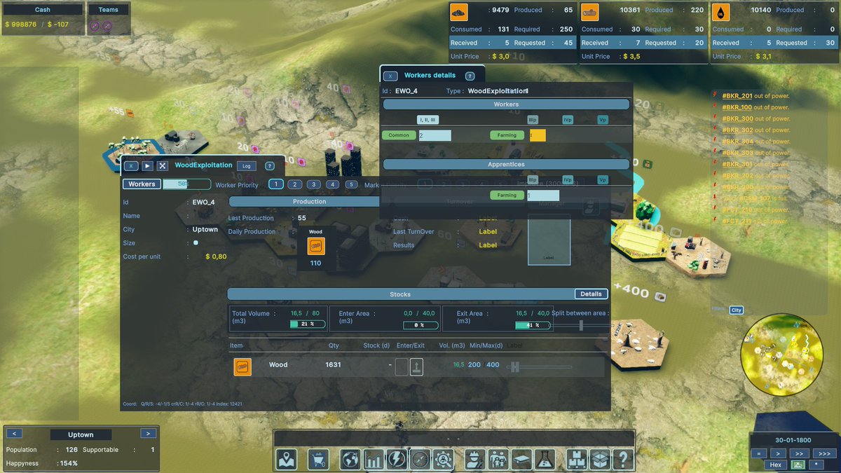 LoneRocGames's tweet photo. Tutorial rework, characters assignments, apprenticeship path, degraded production quality : many changes in "The Blackout Project" game.
#TheBlackoutProject #SimulationGame #EconomicSimulation #StrategyGame #IndieGame #EnergyManagement #IndieDev #PCGaming https://t.co/MonnPhs6WC