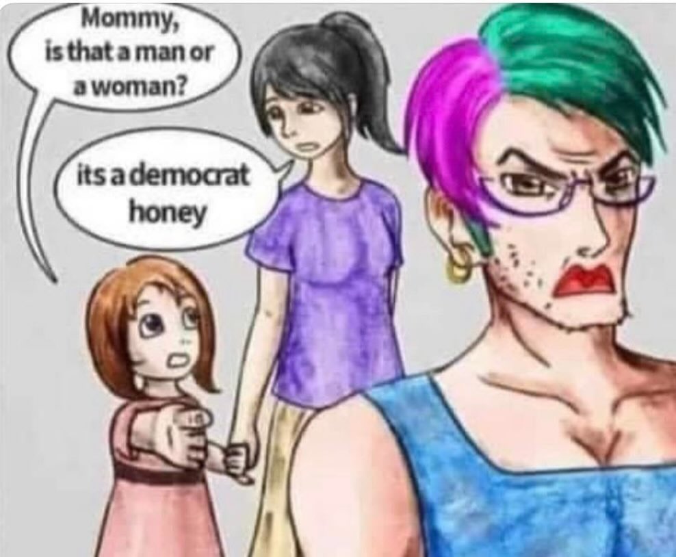 IamheGaddafi's tweet photo. @AntiWokeMemes Just another ugly ass democrat guy trying to another ugly ass democrat woman https://t.co/G39yBeJr31