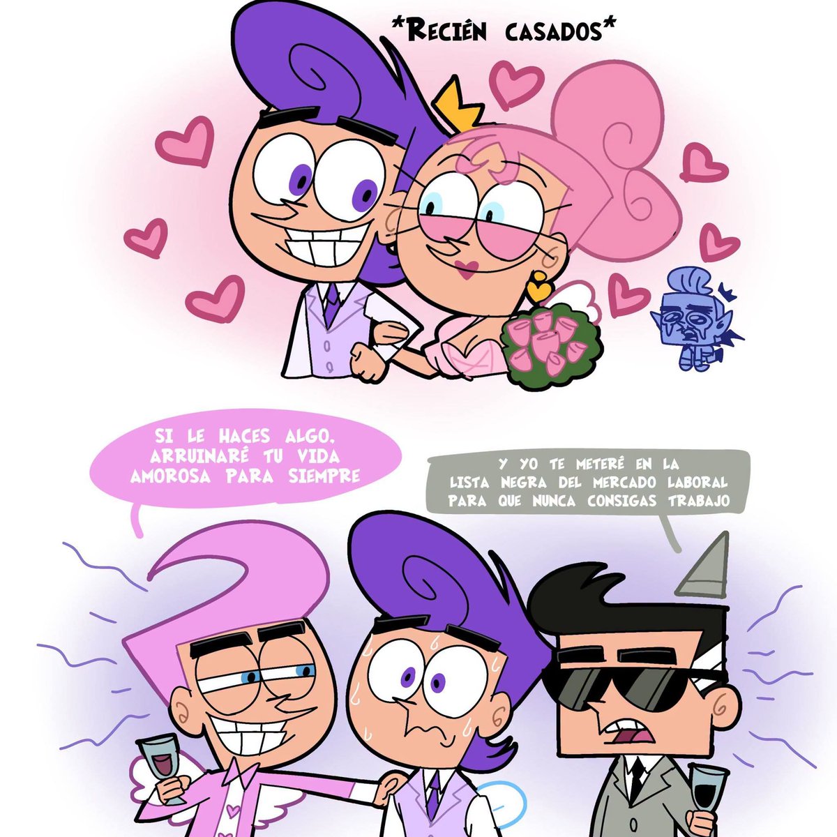 RosaToons's tweet photo. Cuidado 🫪

#fairlyoddparents #padrinosmagicos #fanart #humor https://t.co/vBBKrtN8fZ