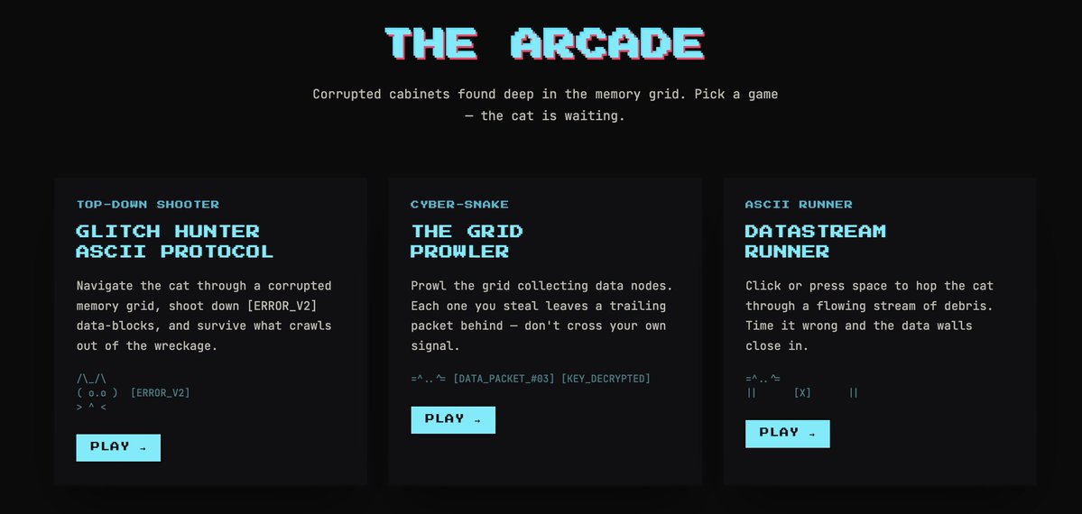 bitcatstonk's tweet photo. Now there are 3 games on our website. 

Bitcat doesn't stop.

https://t.co/3wkkUQfoWO https://t.co/2z1UHzGNei