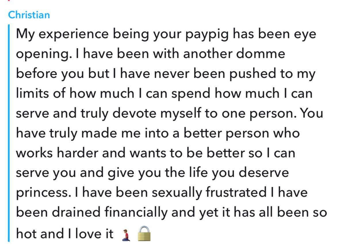 PrincessKaprika's tweet photo. see ? 
christian gets it..

here's your proof that i do not play. 
i will drain you, push you, mind fuck you and still.. you will love it.  even beg for it. https://t.co/sOOF1oEO02
