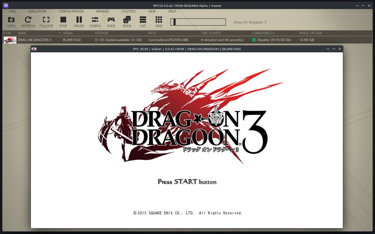 rpcs3's tweet photo. You can now play your PS3 games on PC... DIRECTLY FROM THE DISC DRIVE!

💿 PLUG AND PLAY! Owning your games as physical media allows you to play games released as far back as 20 years ago without relying on any servers!

See compatible disc drive models at https://t.co/Uad41A8jXC