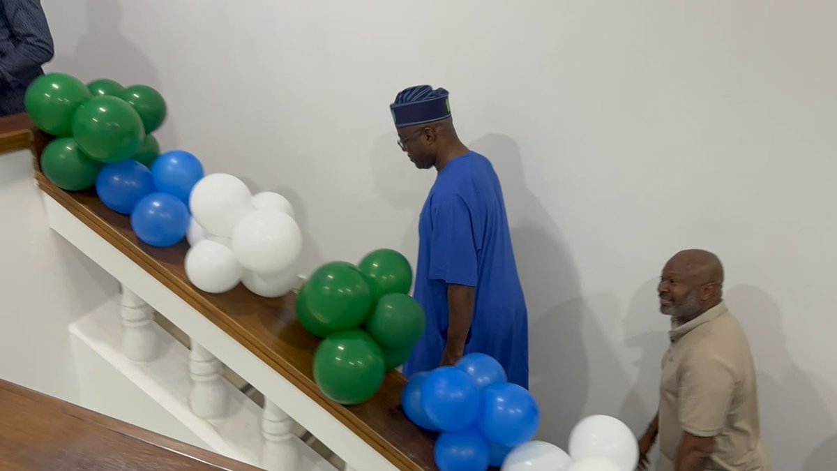 Comr_Aisha's tweet photo. *Breaking News:*

*Oyo State Governor and Allied Peoples Movement (APM) Presidential Candidate, Engr. Seyi Makinde, Inspects New Campaign Headquarters in Abuja*

His Excellency, Engr. Seyi Makinde, the Governor of Oyo State and presidential candidate for the Allied Peoples Movement (APM), is currently inspecting the newly equipped presidential campaign office in Abuja, ahead of its formal inauguration tomorrow, Monday, October 7, 2026. The candidate was joined by a vibrant assembly of party supporters and representatives from various political organizations across the country.

With this significant show of support and strategic preparation, Governor Makinde is a pivotal "game changer" ahead of the 2027 presidential election.

APM: Nigeria First, Nigeria Always!