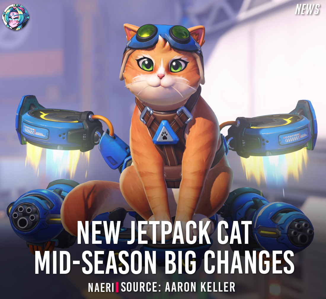 OverwatchNaeri's tweet photo. Overwatch Season 4 Mid-season Update and Content ❄️

💎 New Mythic Skin
🪩 LE SSERAFIM Collaboration Event (Sep 13)
⚔️ Balance Patch: Jetpack Cat, etc.
✨ New Shop Skins
🎫 And BlizzCon 2026

The #Overwatch Mid-Season Update will be released on September 8 📅 https://t.co/bRPmdis8vm
