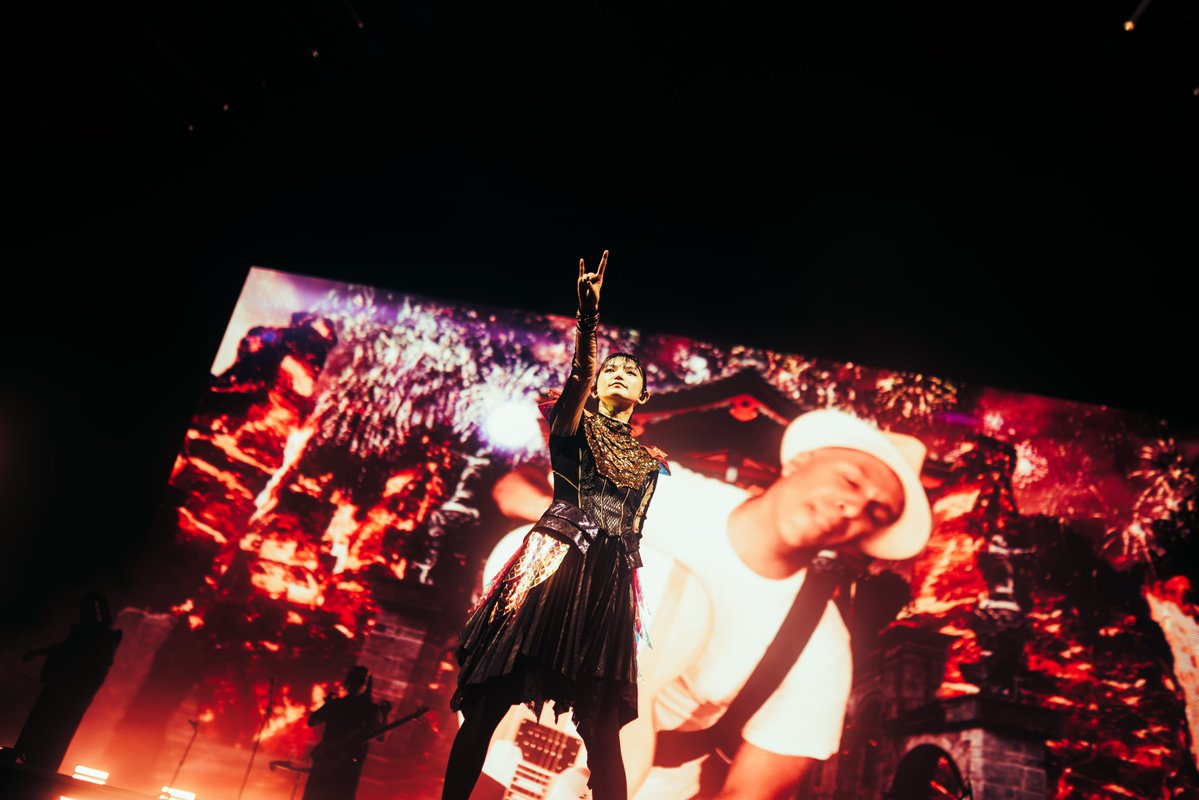 BABYMETAL_JAPAN's tweet photo. Thank you for coming to BABYMETAL WORLD TOUR 2026 in Noblesville🎵 
#BABYMETAL #RuoffMusicCenter
📸 @photosbysarai https://t.co/msH6V0tMA2