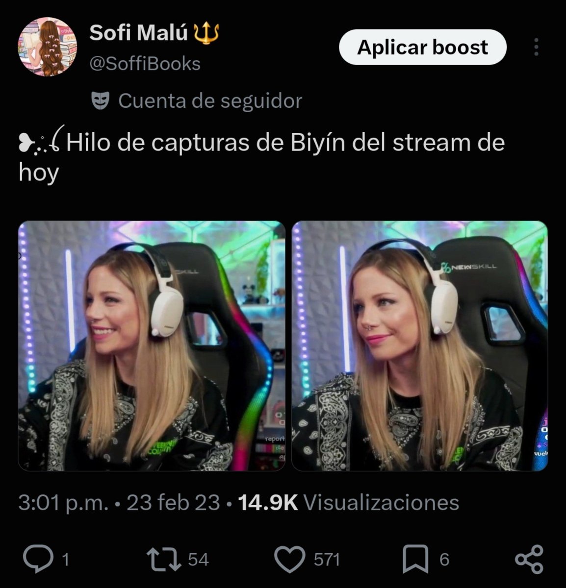 SoffiBooks's tweet photo. Ya pero extraño mis hilos de capturas de directo 😭😭😭 https://t.co/HgpktLscsc