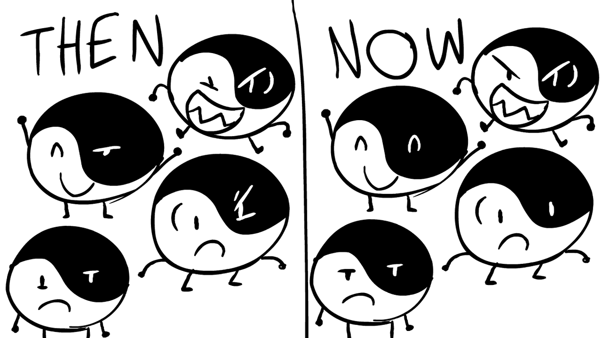 SwagPogGamer's tweet photo. the only part of ii that I truly hate is how yin yang doesn't feel like two clashing personalities in the same body anymore, mainly in their expressions https://t.co/Ob5tQ5s67A
