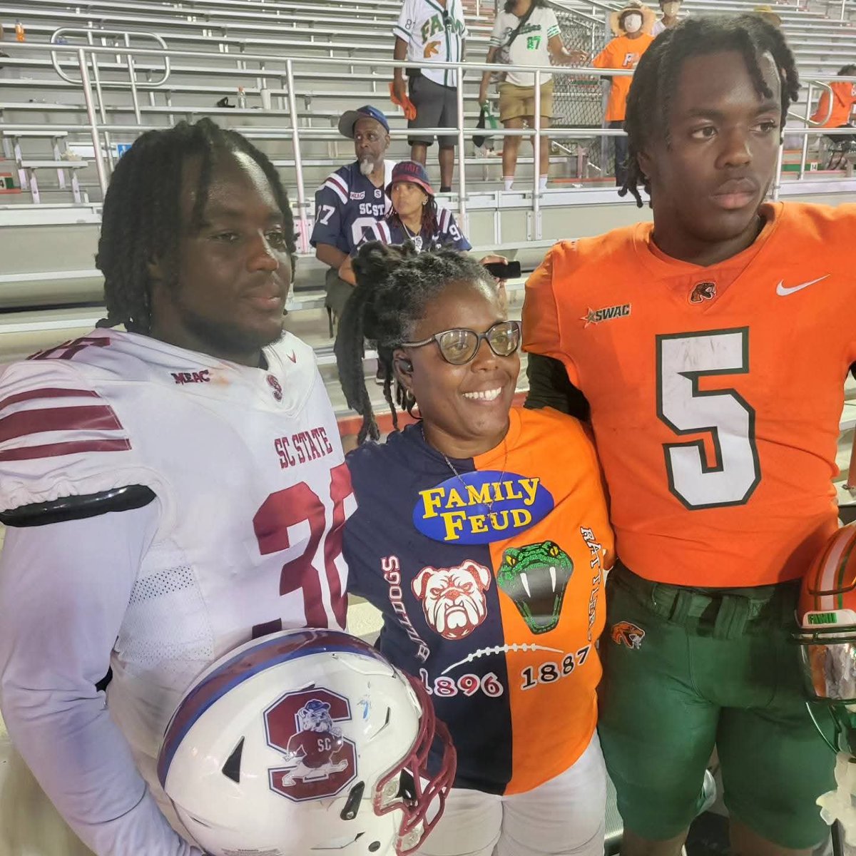 HBCUSports1's tweet photo. Brothers Ace Cobb (WR) Florida A&amp;M and Max Cobb (P) South Carolina State  will square off on opposing sides at today's Orange Blossom Classic https://t.co/raK4dZdvab